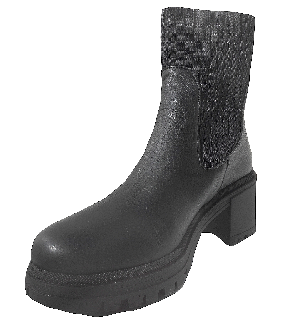 Boots Montantes Femme Black de REQINS modèle Dita-cuir