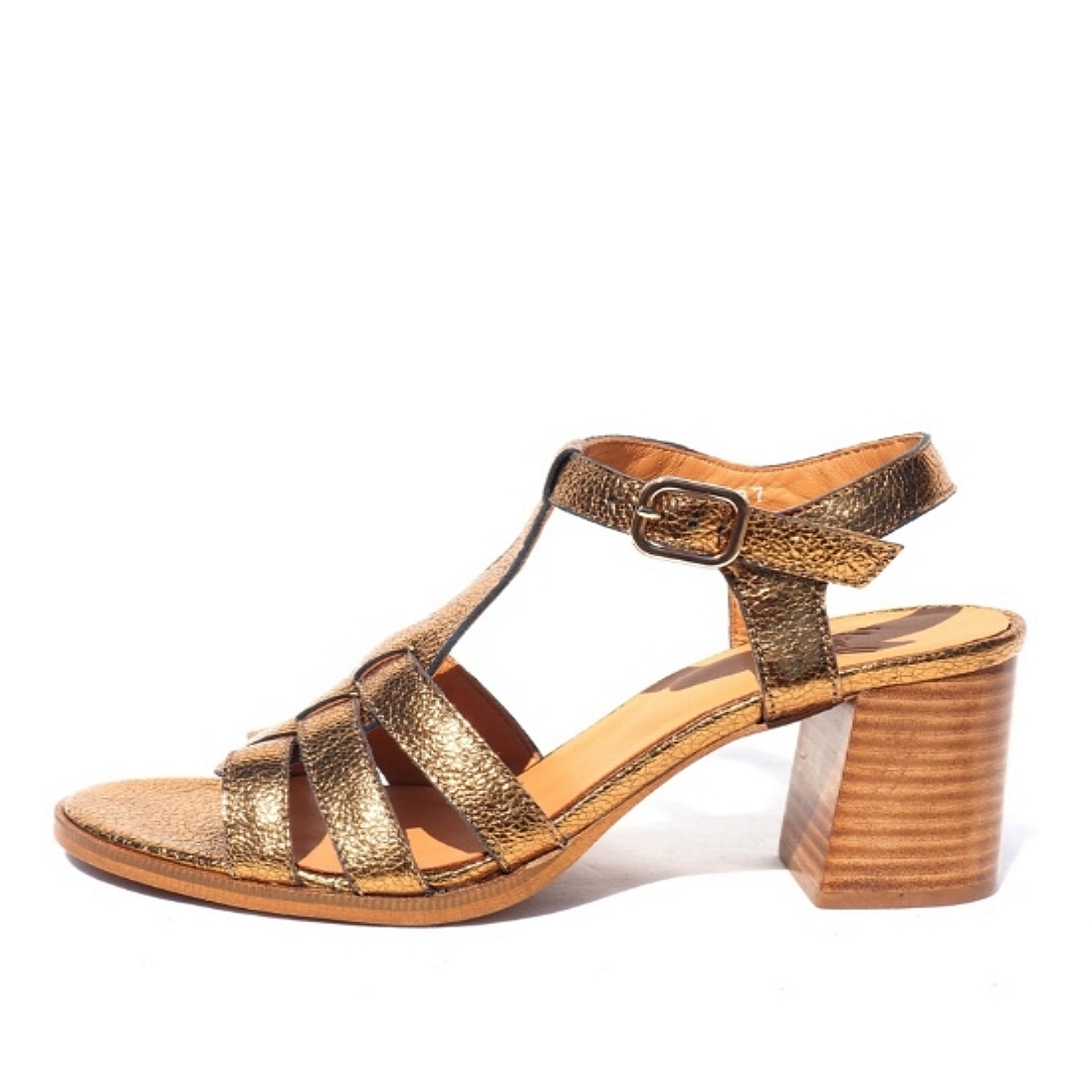 Sandale nu-pieds Talons 6cm  ALIWELL femme Inaya métal