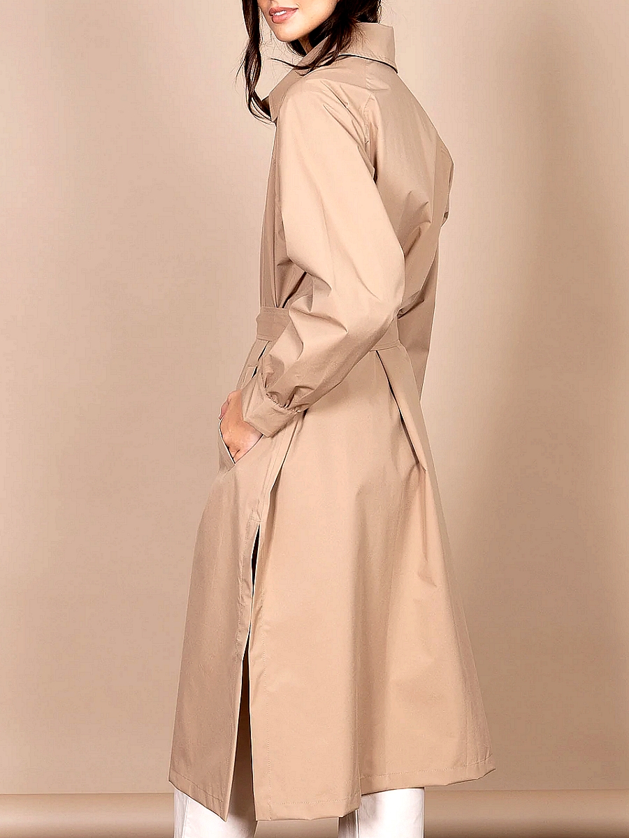 Trench long femme FLOTTE modèle Madeleine couleur Sahara