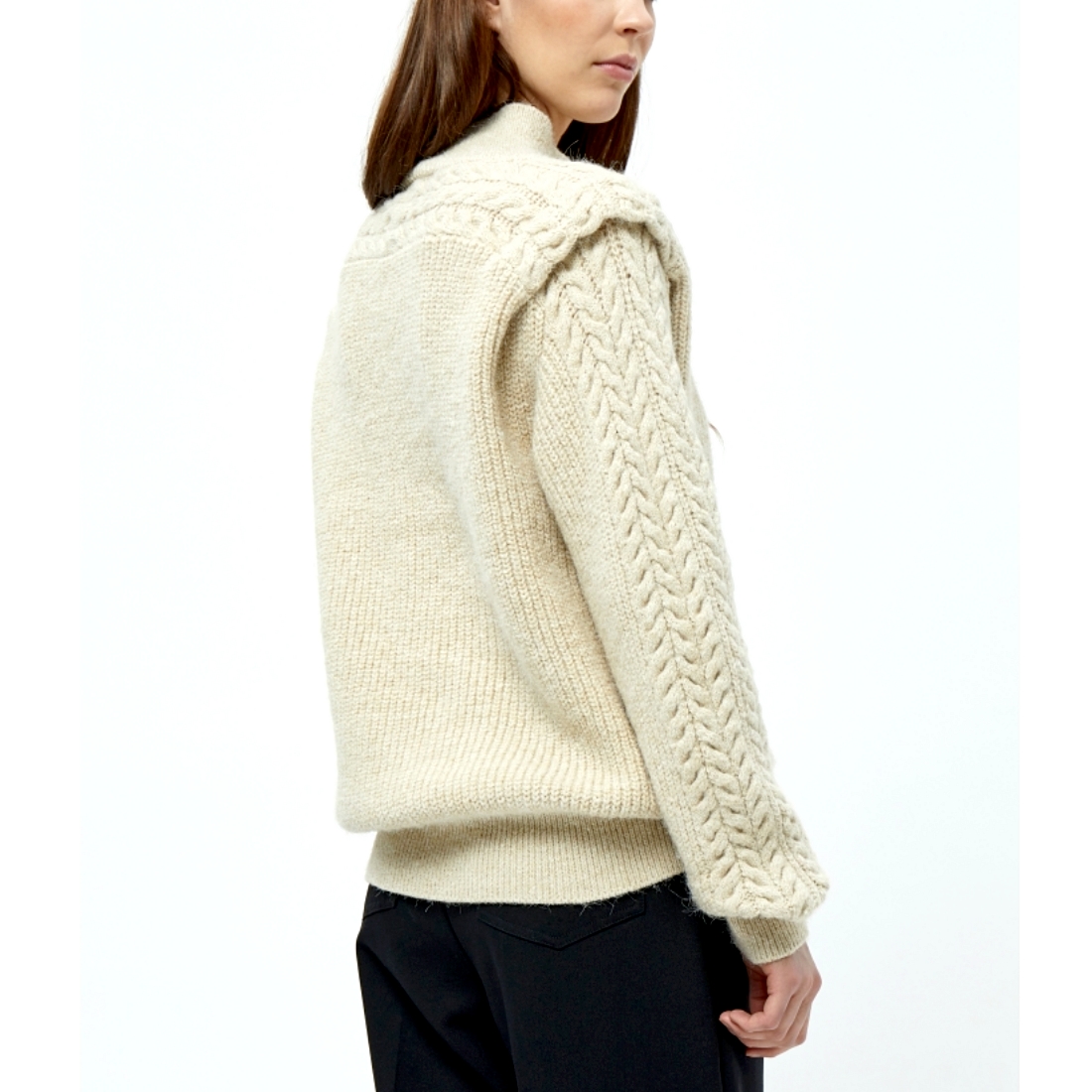Pull col rond femme Peppercorn PC6434 Almond BeigePROMO