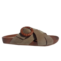 Sandale Nu-pieds cuir/Vachette Portal Camel Femme  Aliwell 