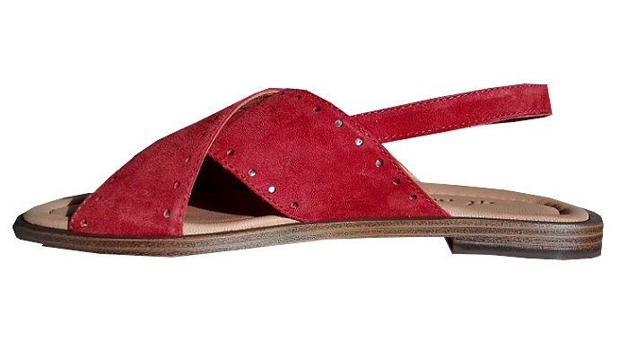 Sandale Nu-pieds cuir/Vachette TerraCotta Femme   PROMO