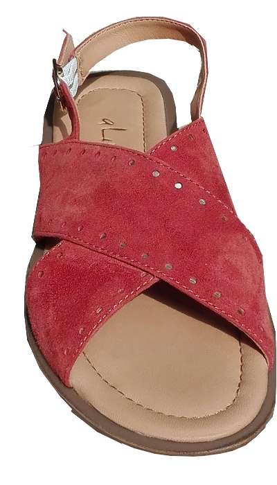 Sandale Nu-pieds cuir/Vachette TerraCotta Femme   PROMO
