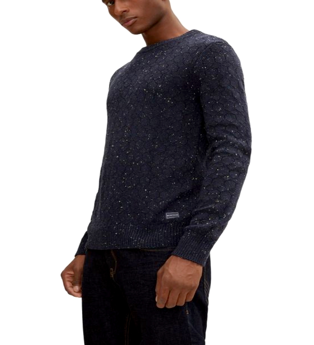 Pull Col Rond  ml Homme Marine TomTailor 1032288