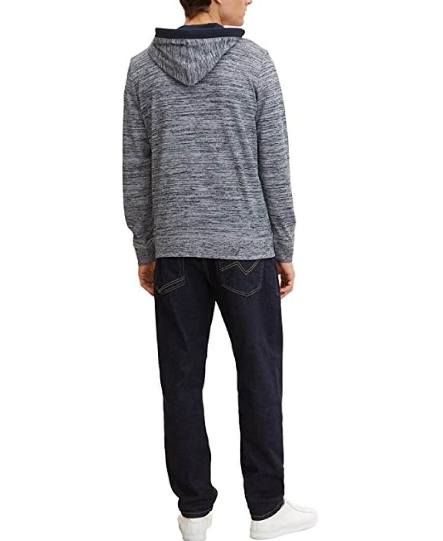 TomTailor  Sweat col Capuche Homme grey/marine 1032996